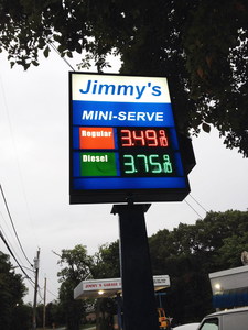 LED gas price  sign