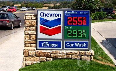 LED gas price  sign