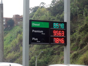 LED gas price  sign