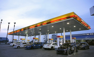 LED shading lamp of Brunei gas station