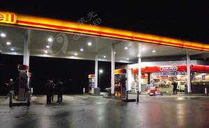  LED shading lamp of Burma gas station